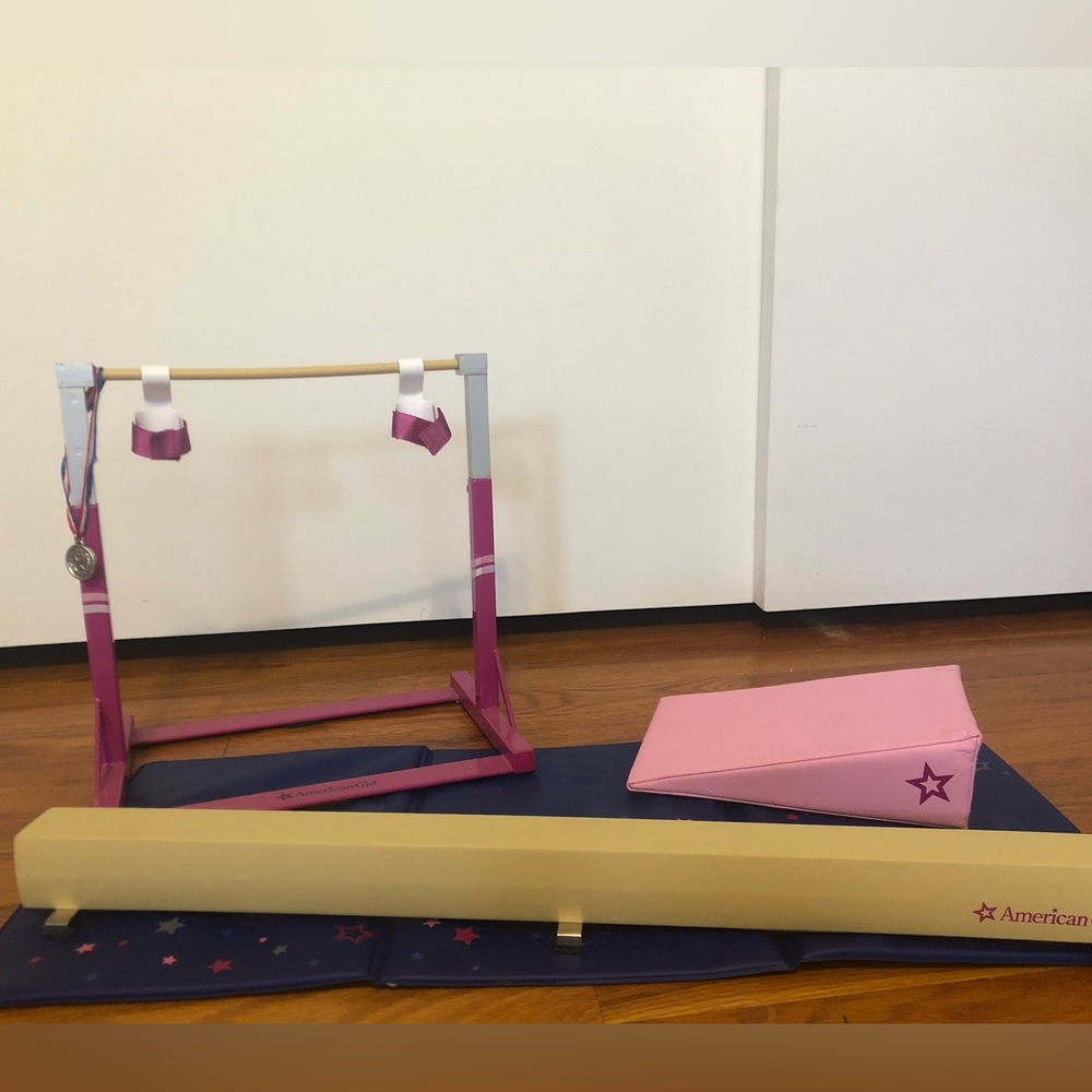 American girl doll gymnastics set